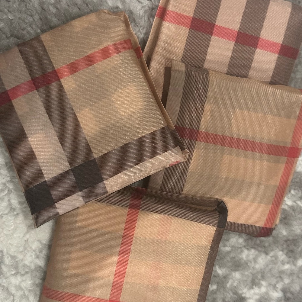 *Two* Burberry PRINT reusable shopping bag.